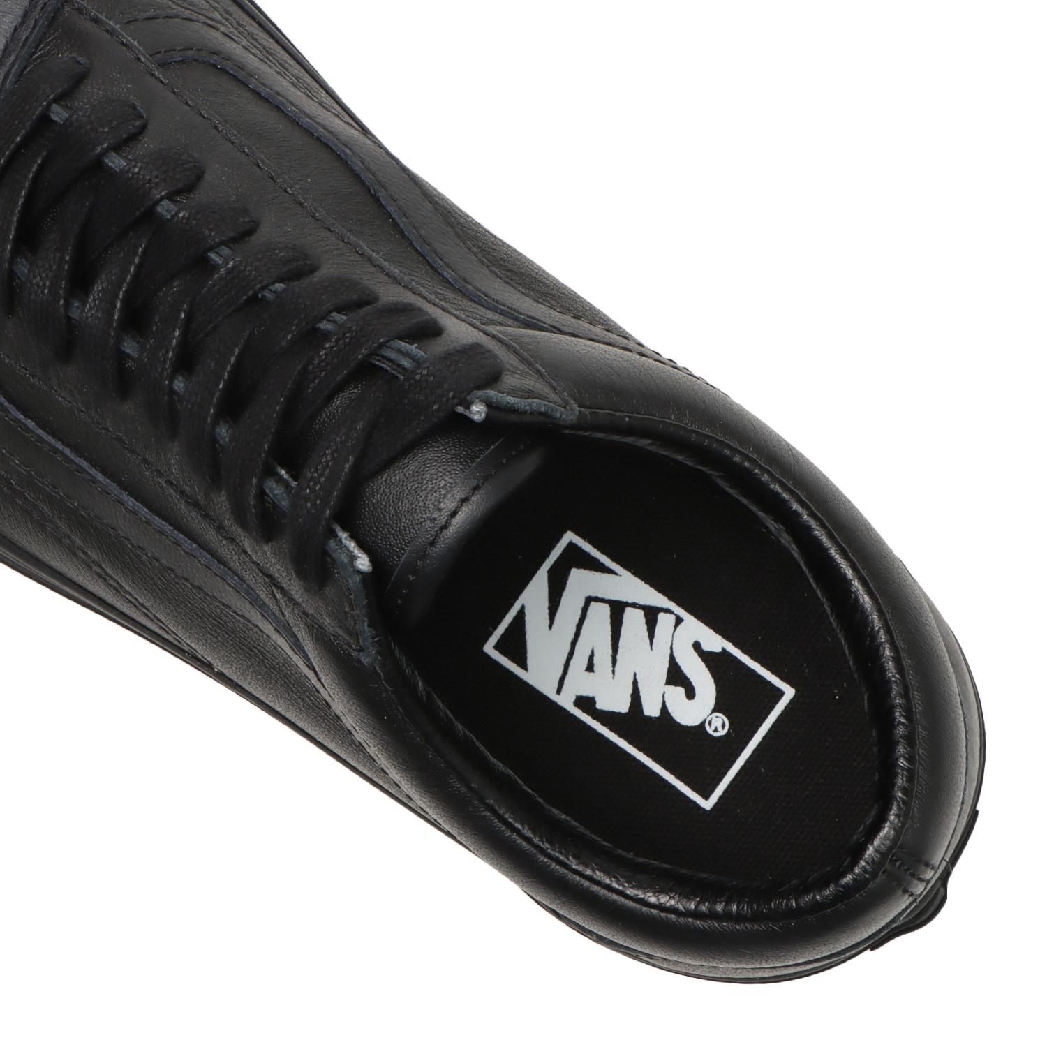 【VANS】 ヴァンズ OLD SKOOL オールドスクール VN0003Z6L3A (LEATHER) BLACK (LEATHER) BLACK