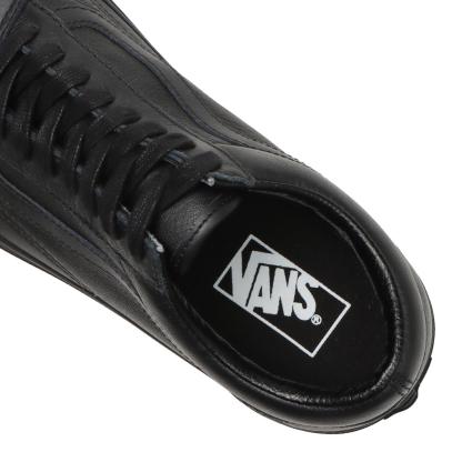 【VANS】 ヴァンズ OLD SKOOL オールドスクール VN0003Z6L3A (LEATHER) BLACK (LEATHER) BLACK
