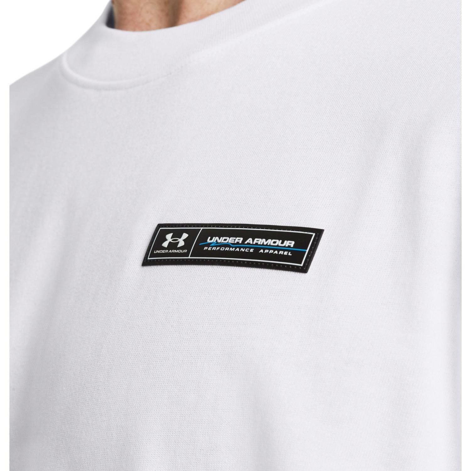【UNDER ARMOUR】 アンダーアーマー M UA HW ARMOUR LABEL SS T ショートスリーブ 1382831 001BLK/BLK/BLK 100WHT/BLK