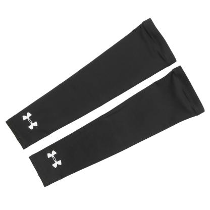 【UNDER ARMOUR】 アンダーアーマー HEATGEAR ARM SLEEVES 3490 H/G ARMスリーブ 1313490 001BLK/WHT 001BLK/WHT