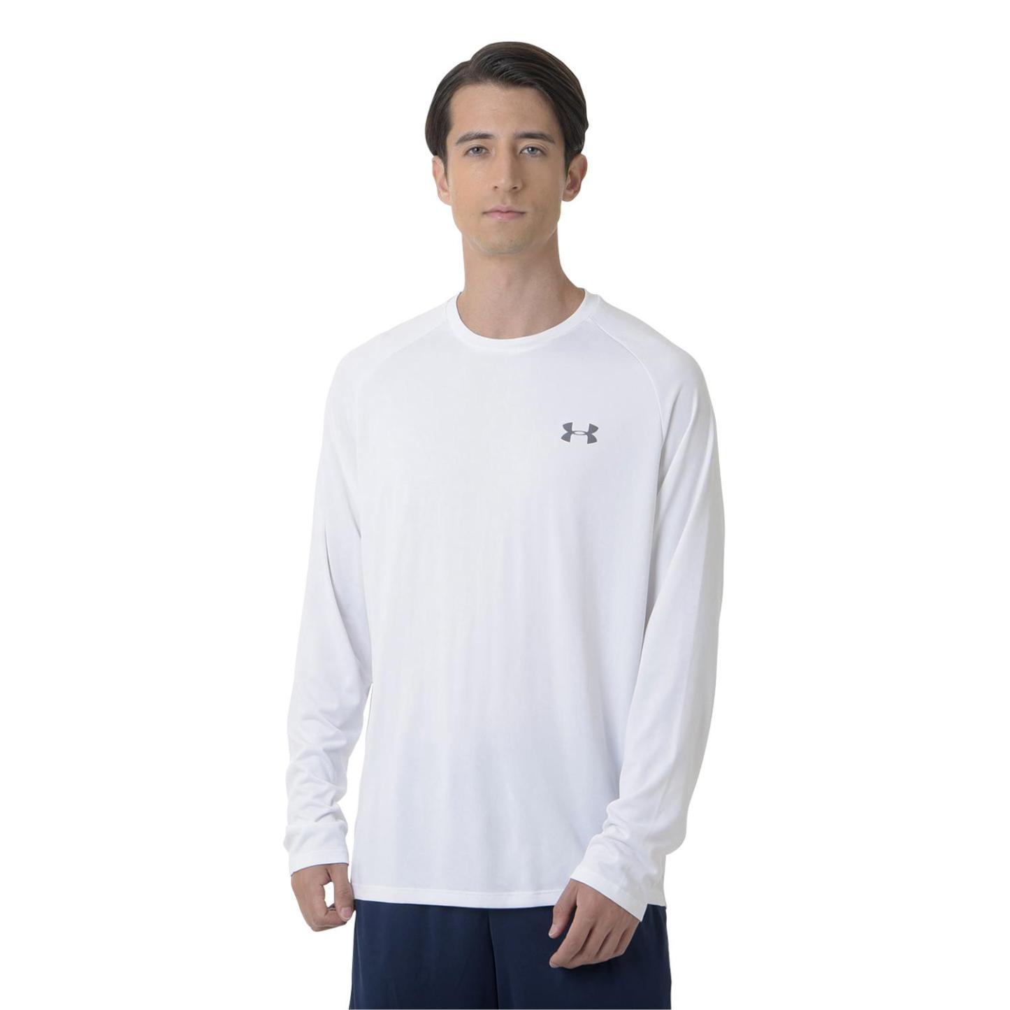 【UNDER ARMOURウェア】 アンダーアーマーウェア M UA Tech 2.0 LS ロングスリーブ 1358562 001BLK/GPH 100WHT