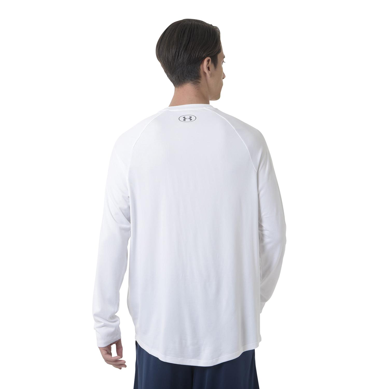 【UNDER ARMOURウェア】 アンダーアーマーウェア M UA Tech 2.0 LS ロングスリーブ 1358562 001BLK/GPH 100WHT