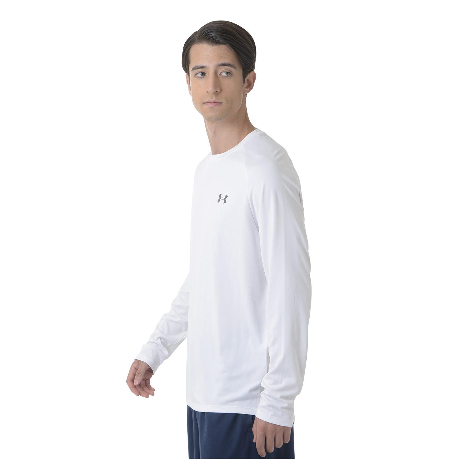 【UNDER ARMOURウェア】 アンダーアーマーウェア M UA Tech 2.0 LS ロングスリーブ 1358562 001BLK/GPH 100WHT