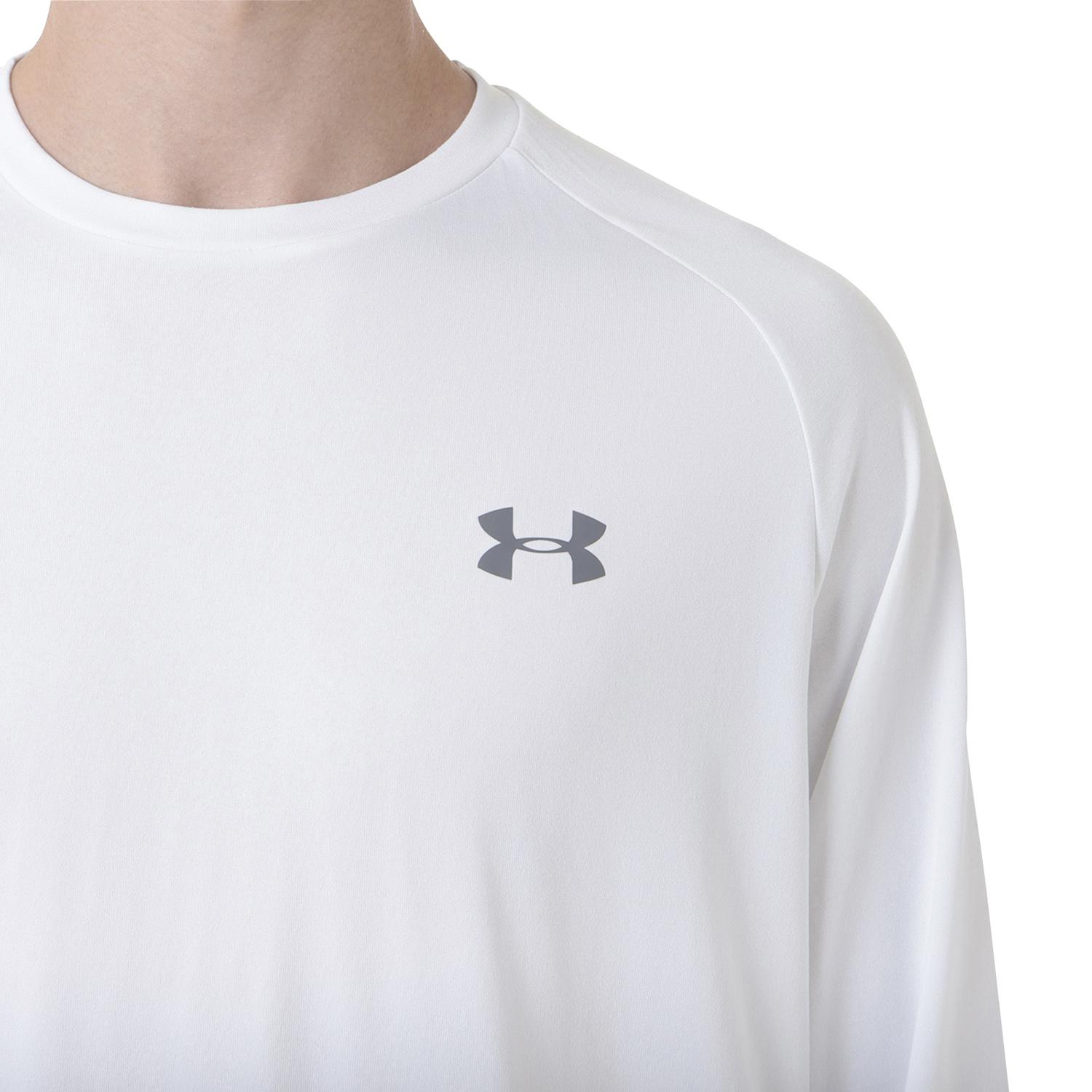 【UNDER ARMOURウェア】 アンダーアーマーウェア M UA Tech 2.0 LS ロングスリーブ 1358562 001BLK/GPH 100WHT