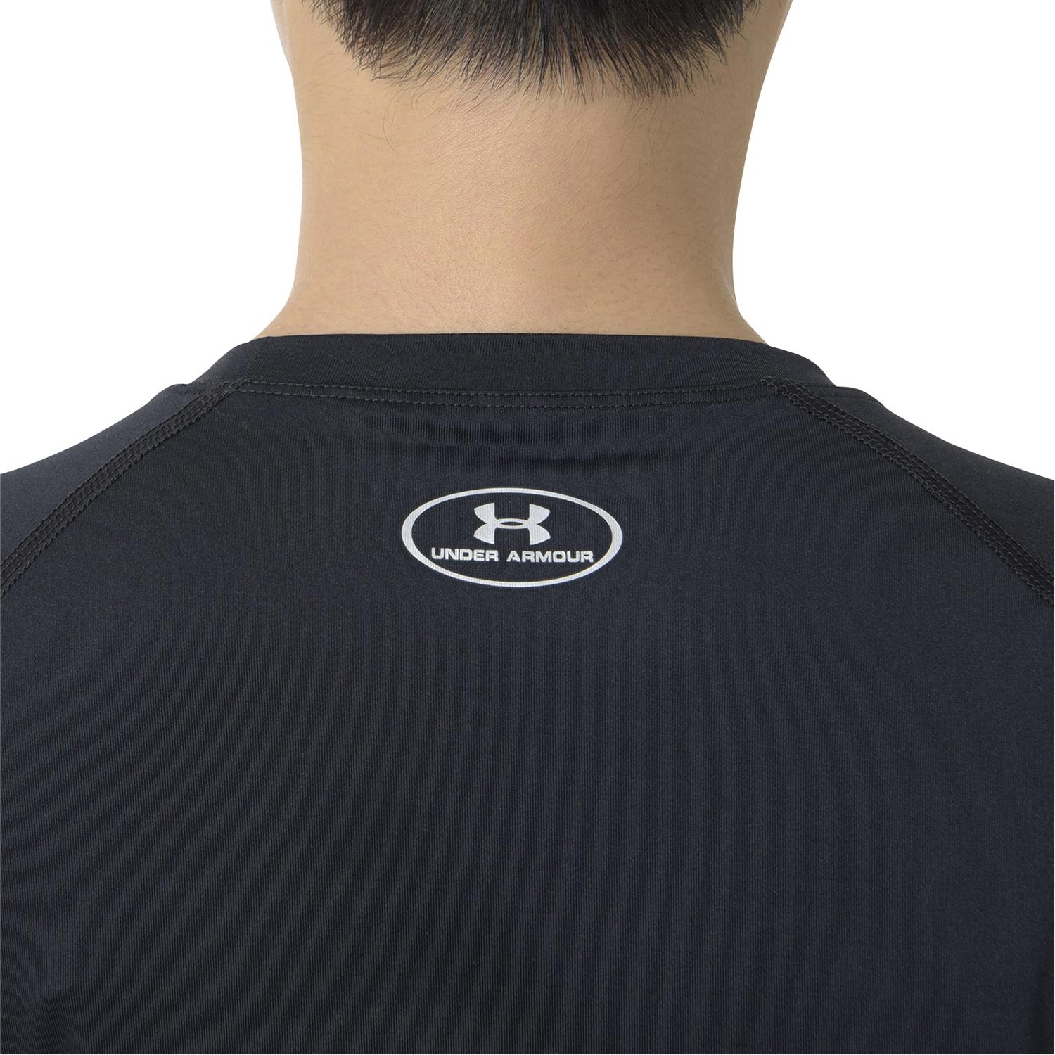 レディース 【UNDER ARMOURウェア】 アンダーアーマーウェア W HEATGEAR COMPRESSION CREW ロングスリーブ 1358604 001BLACK 001BLACK