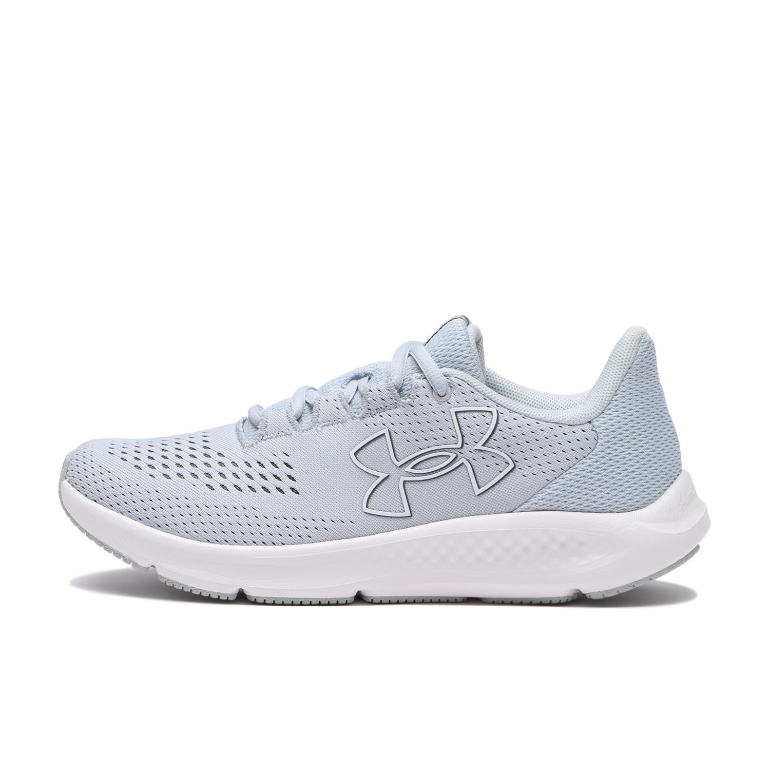 レディース 【UNDER ARMOUR】 アンダーアーマー W UA W Charged Pursuit 3 BL チャージド パスート3 ビックロゴ 3026523 ABC-MART限定 100HGY/HGY/WHT 100HGY/HGY/WHT