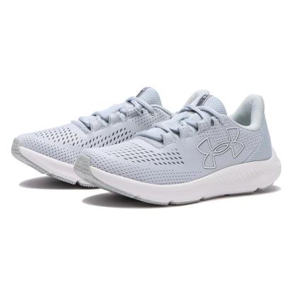 レディース 【UNDER ARMOUR】 アンダーアーマー W UA W Charged Pursuit 3 BL チャージド パスート3 ビックロゴ 3026523 ABC-MART限定 100HGY/HGY/WHT 100HGY/HGY/WHT