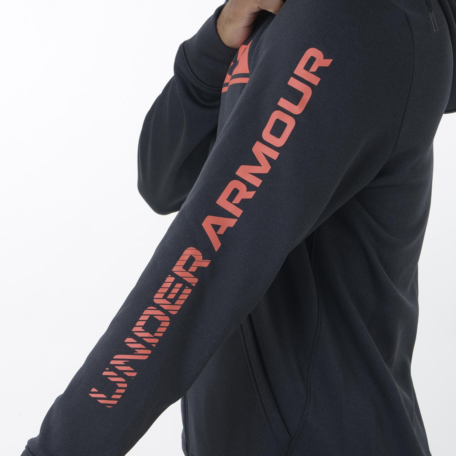 【UNDER ARMOURウェア】 アンダーアーマーウェア M UA ARMOUR FLEECE BAR LOGO FZ スウェット 1381329 002BLK/BEA 002BLK/BEA