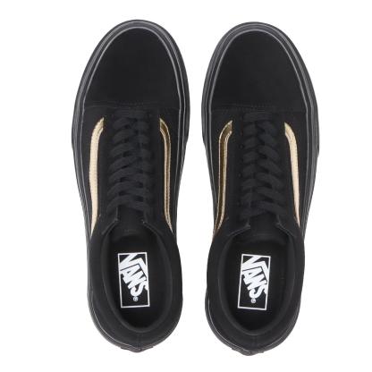 【VANS】 ヴァンズ OLD SKOOL LITE オールドスクールライト V36 LITE BROWN/ECRU BLACK/BLK/GOLD