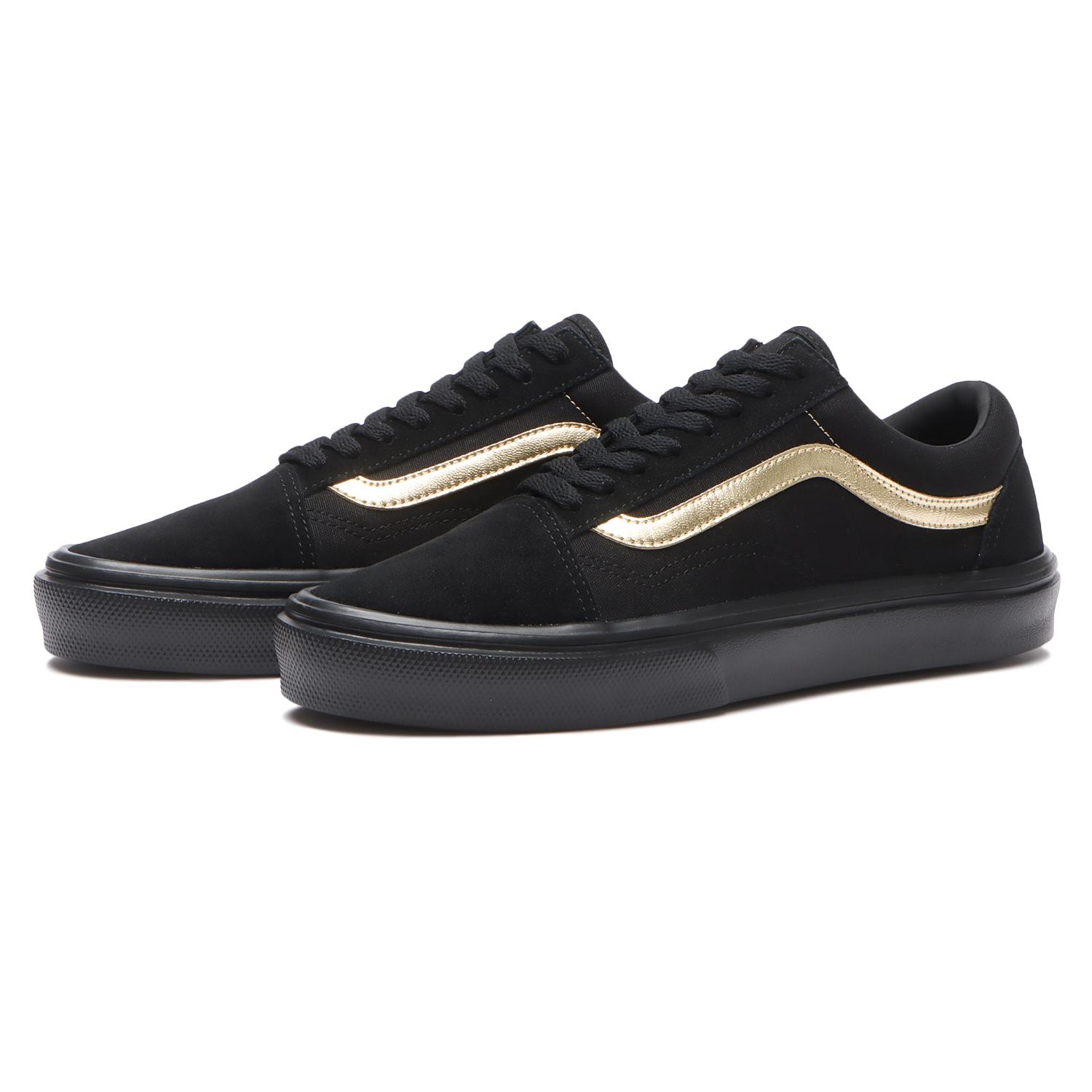 【VANS】 ヴァンズ OLD SKOOL LITE オールドスクールライト V36 LITE BROWN/ECRU BLACK/BLK/GOLD