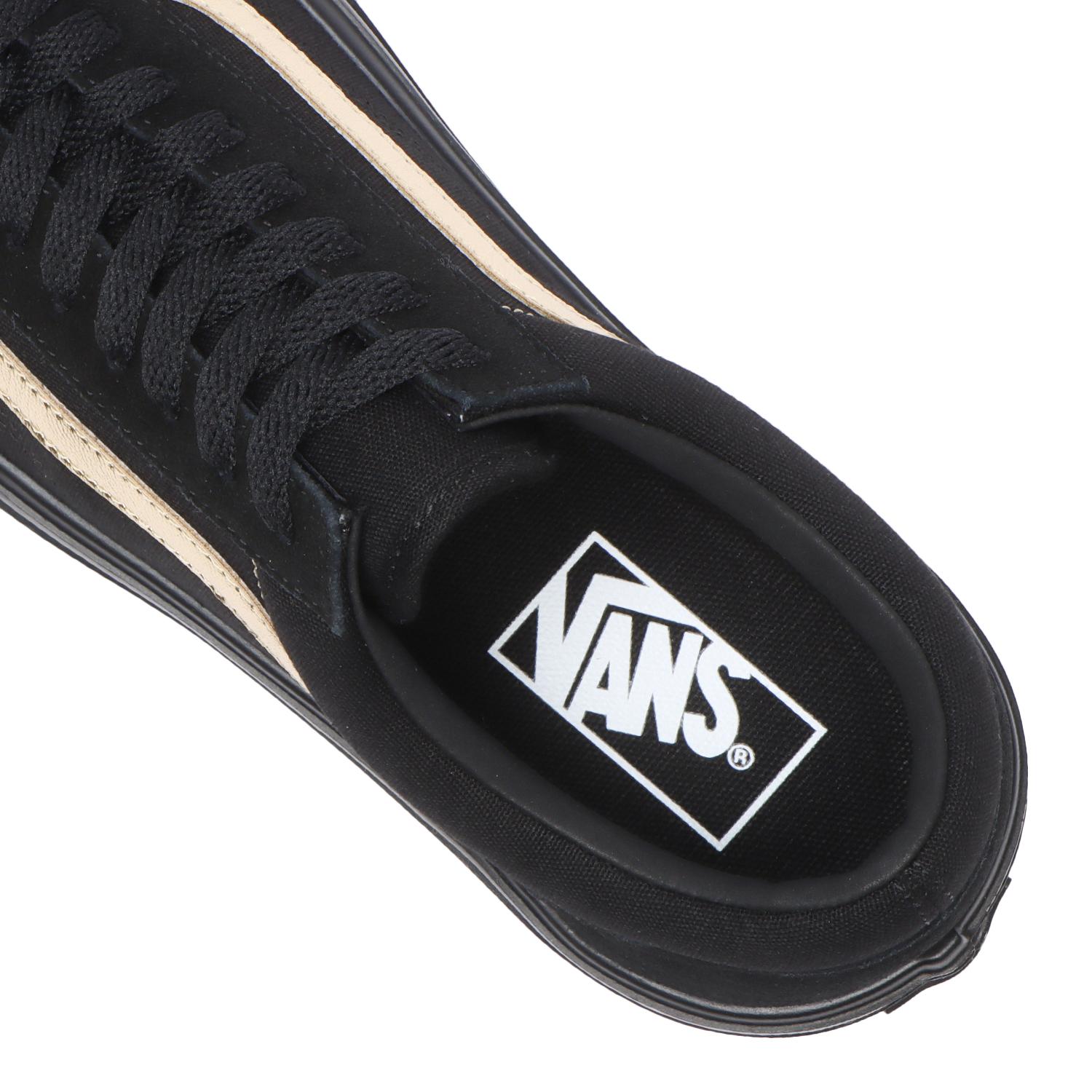 【VANS】 ヴァンズ OLD SKOOL LITE オールドスクールライト V36 LITE BROWN/ECRU BLACK/BLK/GOLD