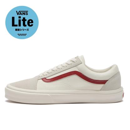【VANS】 ヴァンズ OLD SKOOL LITE オールドスクールライト V36 LITE BROWN/ECRU MARSML/RED