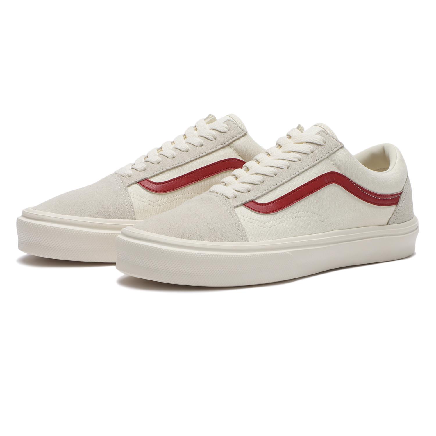 【VANS】 ヴァンズ OLD SKOOL LITE オールドスクールライト V36 LITE BROWN/ECRU MARSML/RED