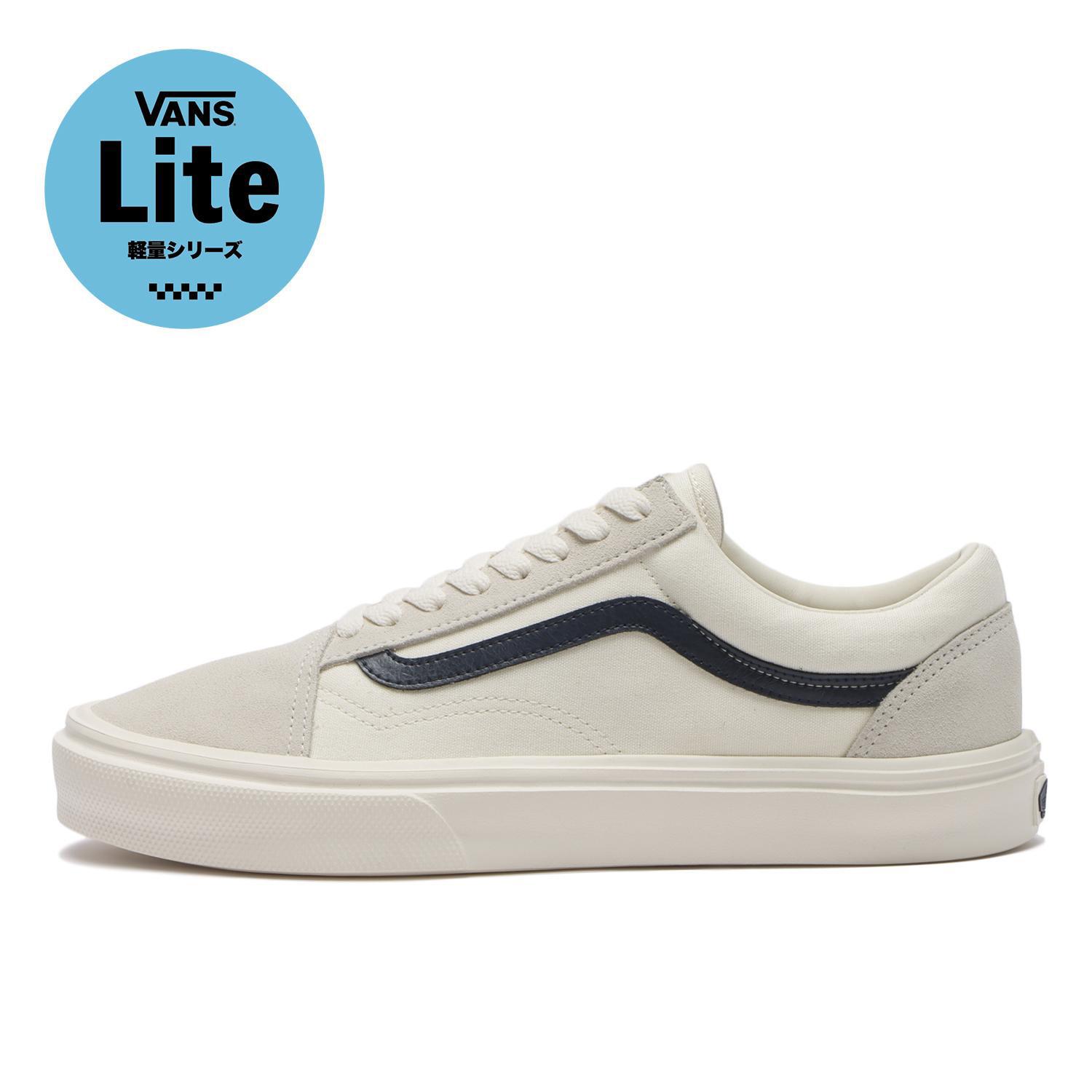 【VANS】 ヴァンズ OLD SKOOL LITE オールドスクールライト V36 LITE BROWN/ECRU MARSML/NAVY