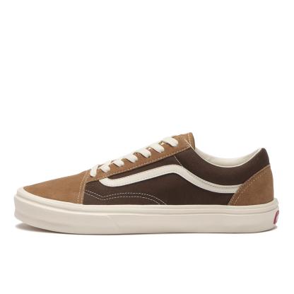 【VANS】 ヴァンズ OLD SKOOL LITE オールドスクールライト V36 LITE BROWN/ECRU BROWN/ECRU
