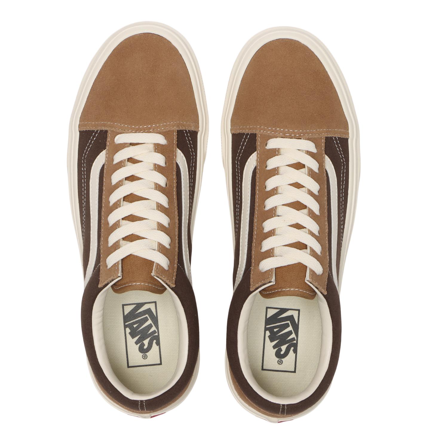 【VANS】 ヴァンズ OLD SKOOL LITE オールドスクールライト V36 LITE BROWN/ECRU BROWN/ECRU