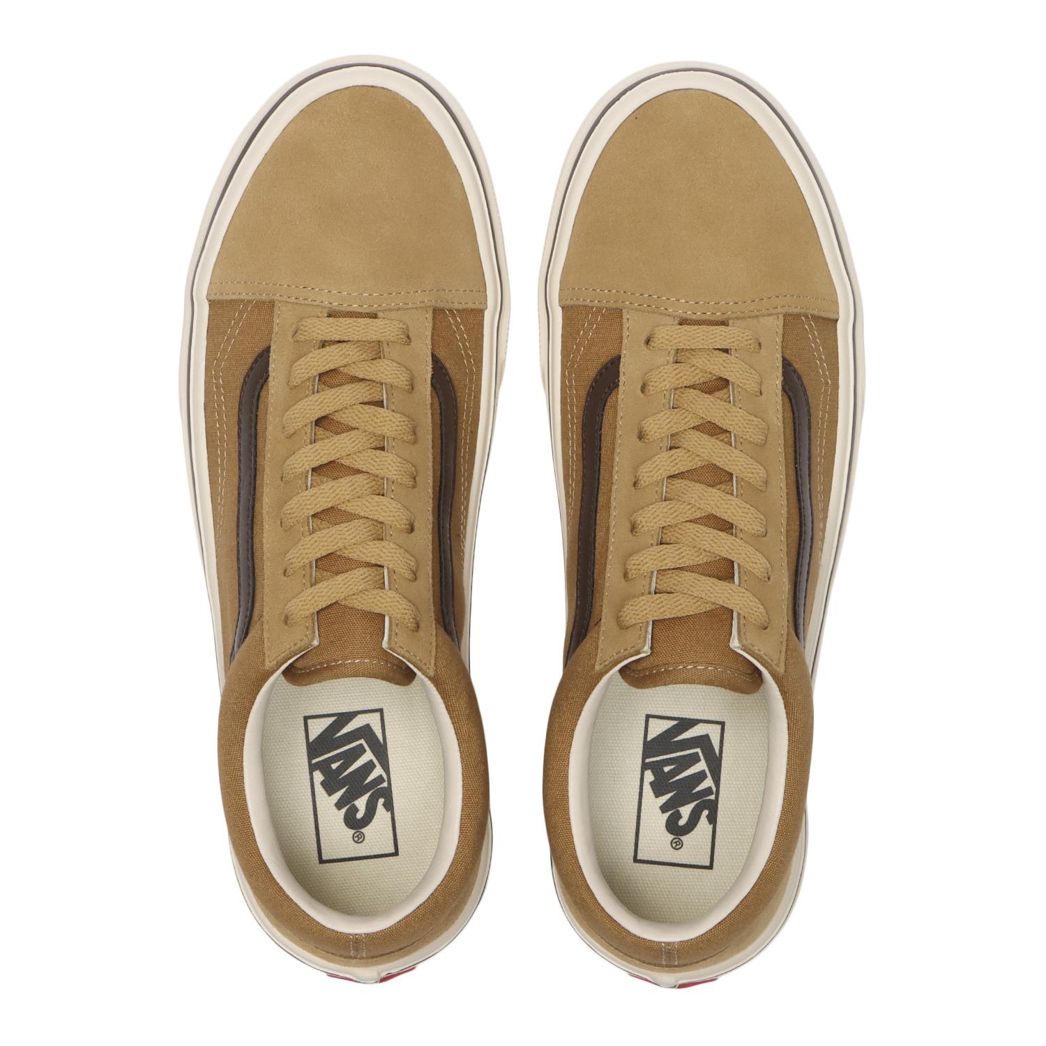 【VANS】 ヴァンズ OLD SKOOL LITE オールドスクールライト V36 LITE BROWN/ECRU BEIGE/BROWN