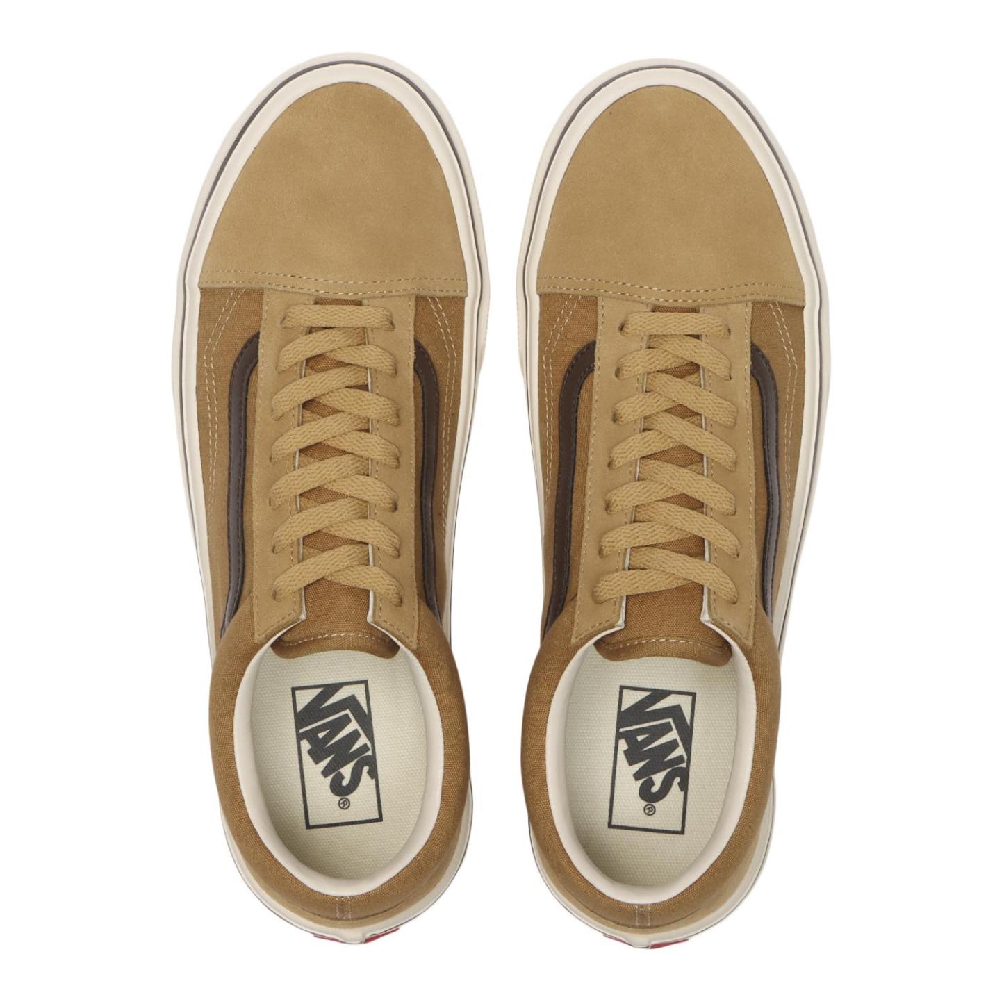 【VANS】 ヴァンズ OLD SKOOL LITE オールドスクールライト V36 LITE BROWN/ECRU BEIGE/BROWN