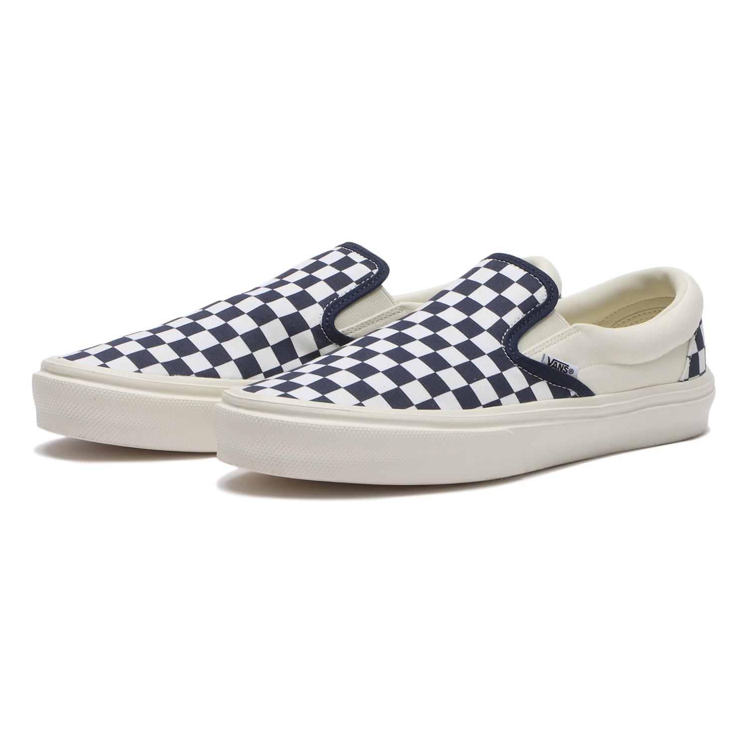 【VANS】 ヴァンズ SLIP ON LITE スリッポンライト V98 LITE MARSML/NAVY CHK MARSML/NAVY CHK