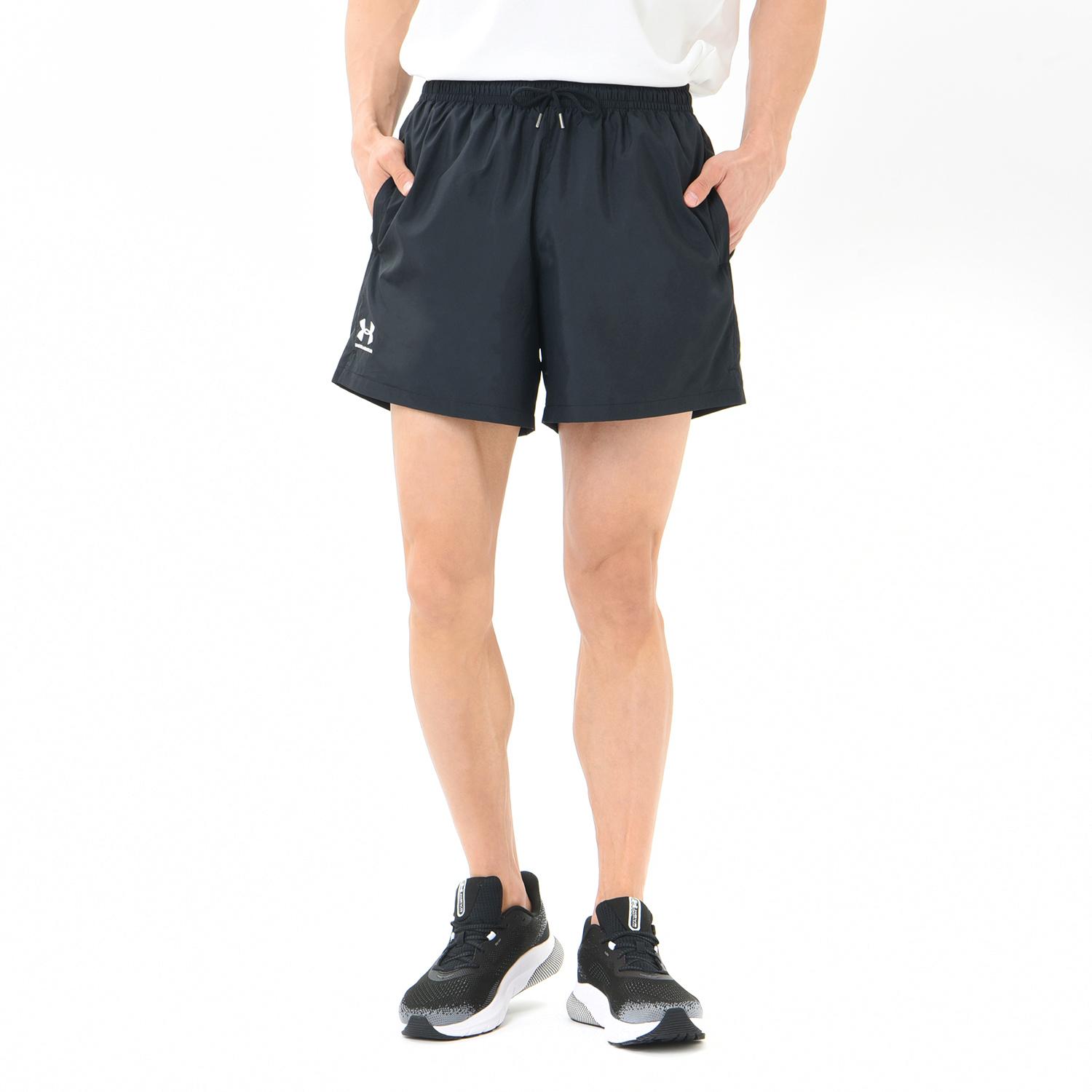 【UNDER ARMOURウェア】 アンダーアーマーウェア M UA Woven Volley Short M UA Woven Volley Short 1377191 001BLK/WHT 001BLK/WHT