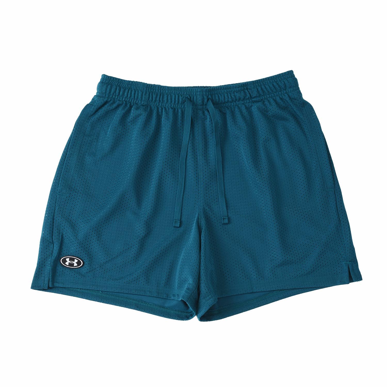 【UNDER ARMOUR】 アンダーアーマー M Ess Mesh Shorts ショートパンツ 1383355 348SCN/WHT 449HDT/WHT