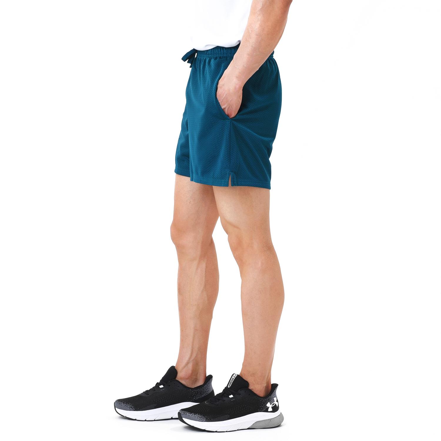 【UNDER ARMOUR】 アンダーアーマー M Ess Mesh Shorts ショートパンツ 1383355 348SCN/WHT 449HDT/WHT