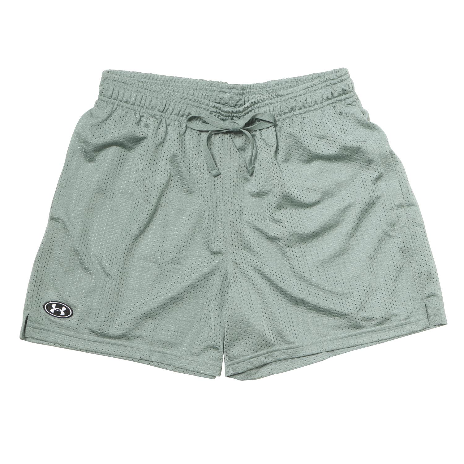 【UNDER ARMOUR】 アンダーアーマー M Ess Mesh Shorts ショートパンツ 1383355 348SCN/WHT 348SCN/WHT
