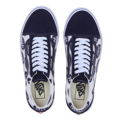 【VANS】 ヴァンズ OLD SKOOL オールドスクール V36CF RCG BLACK/ORANGE WHITE/NAVY