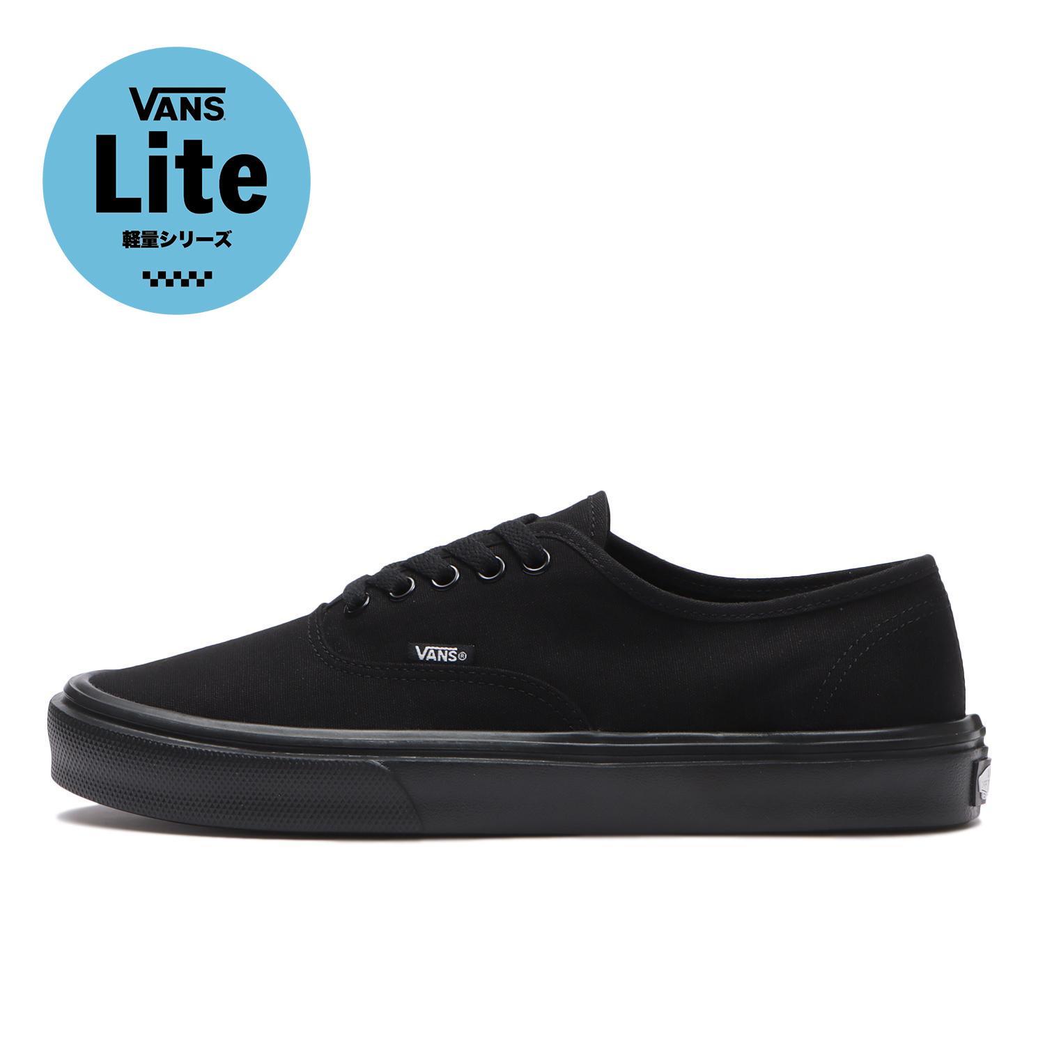 【VANS】 ヴァンズ AUTHENTIC LITE オーセンティック ライト V44 LITE BLACK BLACK/BLACK