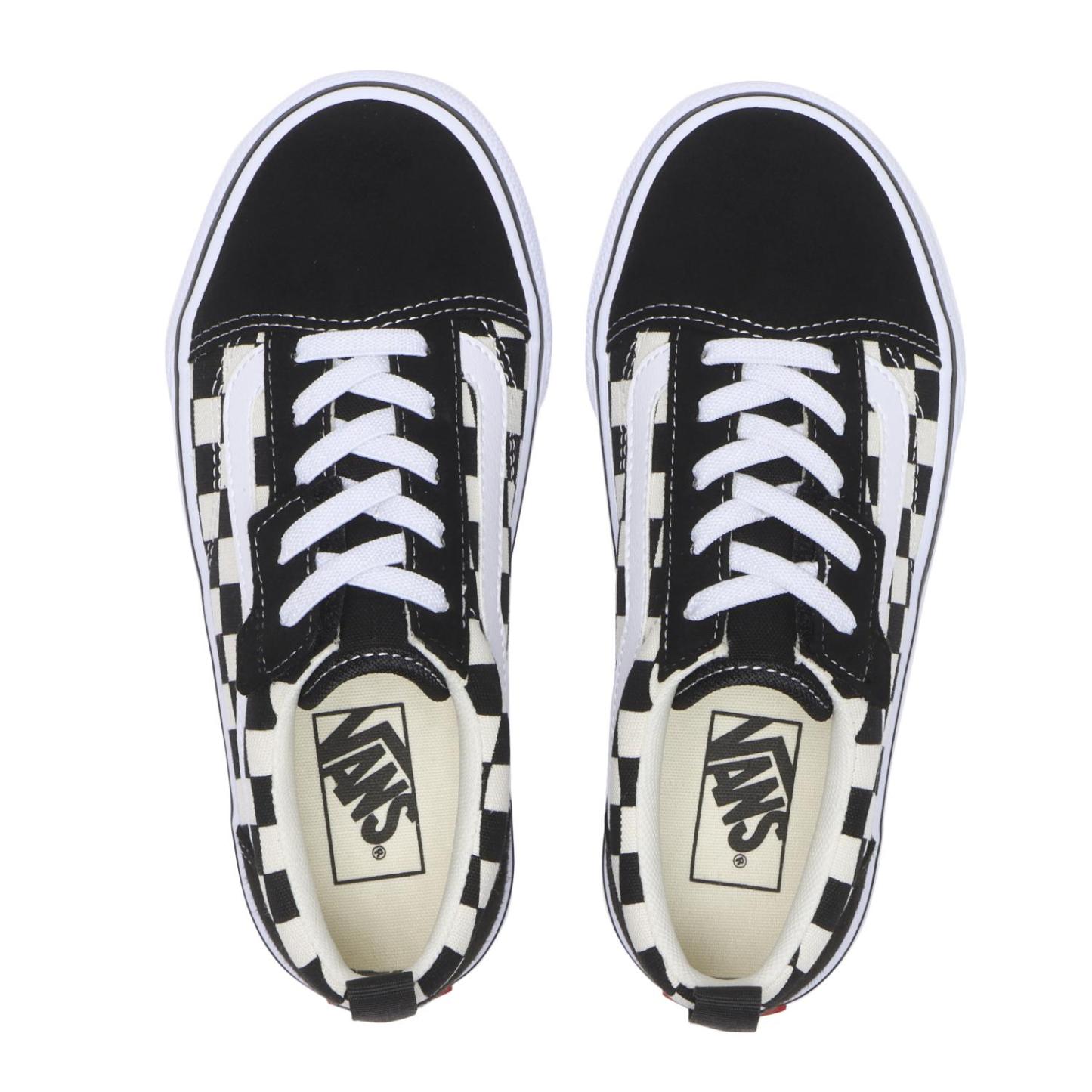 キッズ 【VANS】 ヴァンズ 17-22(H) OLD SKOOL オールドスクール V36PS BLACK/MINT BLK/WHT CHECK