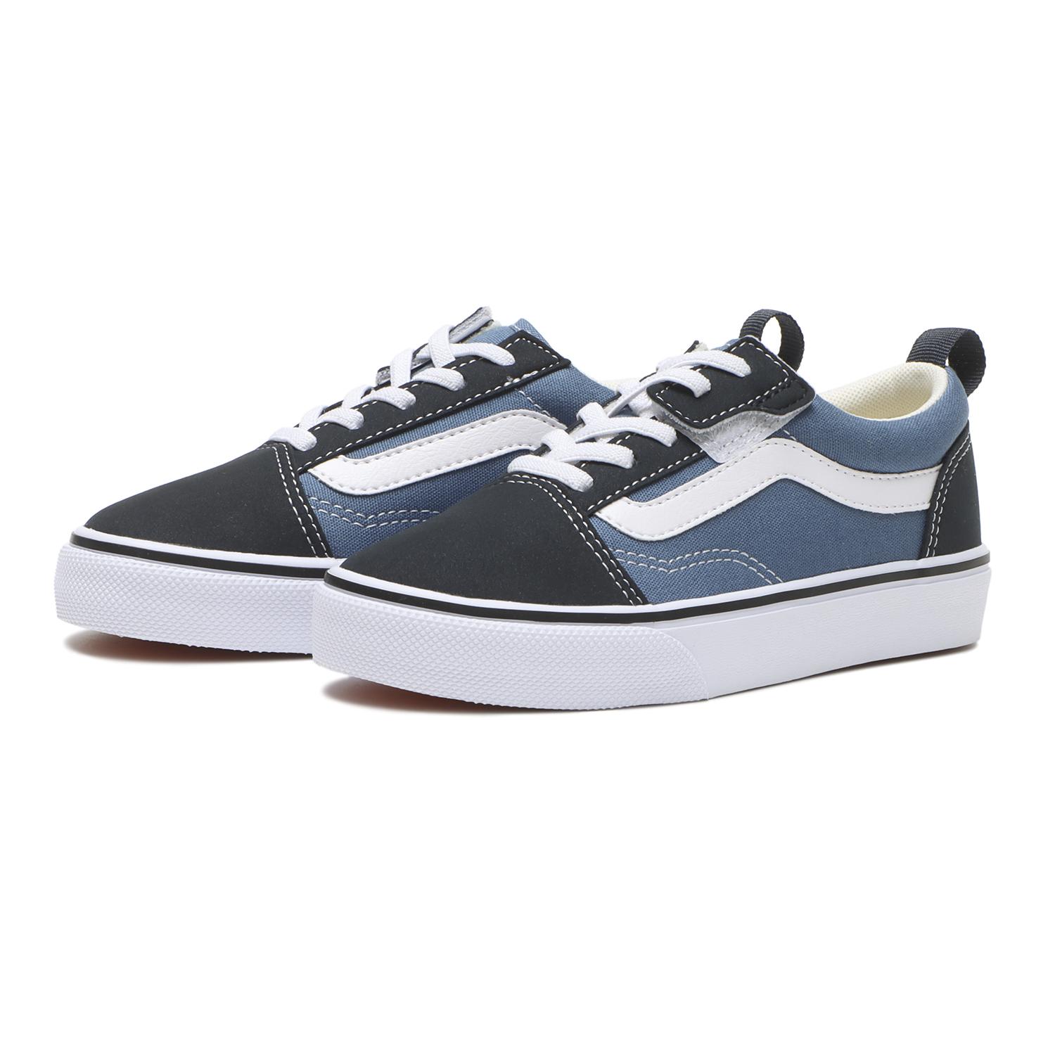キッズ 【VANS】 ヴァンズ 17-22(H) OLD SKOOL オールドスクール V36PS BLACK/MINT NAVY