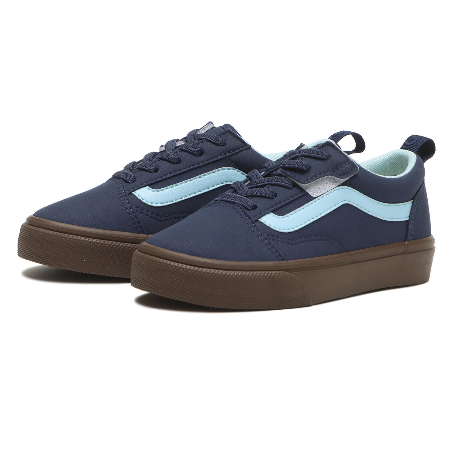 キッズ 【VANS】 ヴァンズ 17-22(H) OLD SKOOL オールドスクール V36PS BLACK/MINT MIDNIGHT/LT.BLU