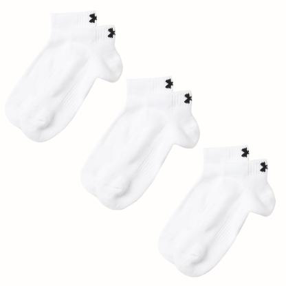 【UNDER ARMOURウェア】 アンダーアーマーウェア U UA TC 3pk Low Cut ソックス 1386312 100WHT/WHT/BLK 100WHT/WHT/BLK