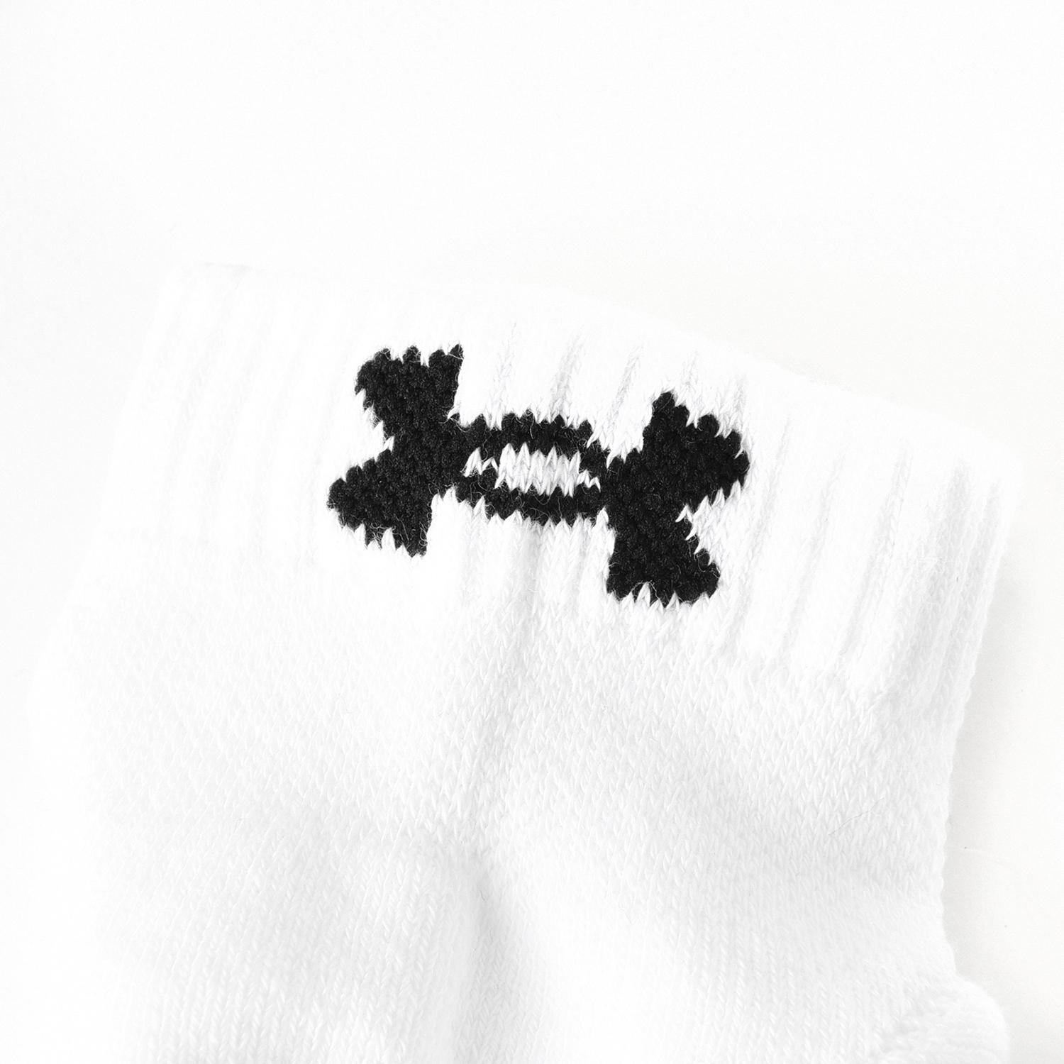 【UNDER ARMOURウェア】 アンダーアーマーウェア U UA TC 3pk Low Cut ソックス 1386312 100WHT/WHT/BLK 100WHT/WHT/BLK