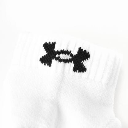 【UNDER ARMOURウェア】 アンダーアーマーウェア U UA TC 3pk Low Cut ソックス 1386312 100WHT/WHT/BLK 100WHT/WHT/BLK