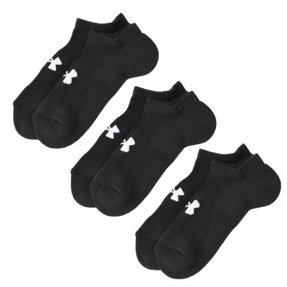 【UNDER ARMOURウェア】 アンダーアーマーウェア U UA TC 3pk No Show ソックス 1386313 001BLK/BLK/WHT 001BLK/BLK/WHT