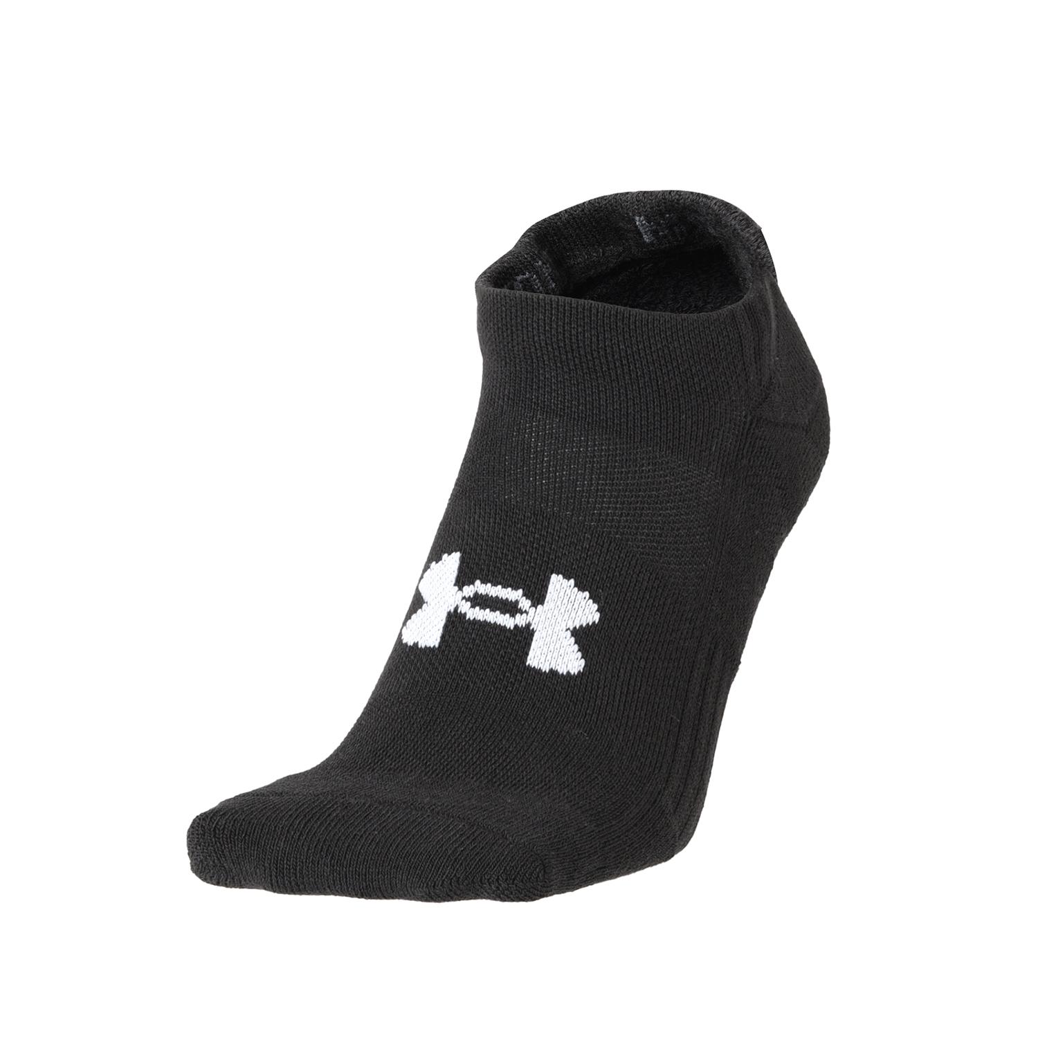 【UNDER ARMOURウェア】 アンダーアーマーウェア U UA TC 3pk No Show ソックス 1386313 001BLK/BLK/WHT 001BLK/BLK/WHT