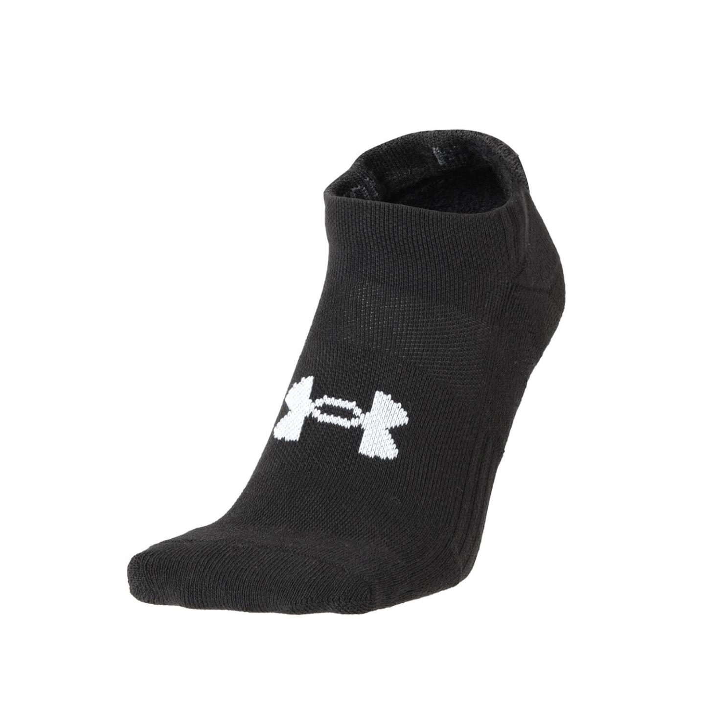 【UNDER ARMOURウェア】 アンダーアーマーウェア U UA TC 3pk No Show ソックス 1386313 001BLK/BLK/WHT 001BLK/BLK/WHT