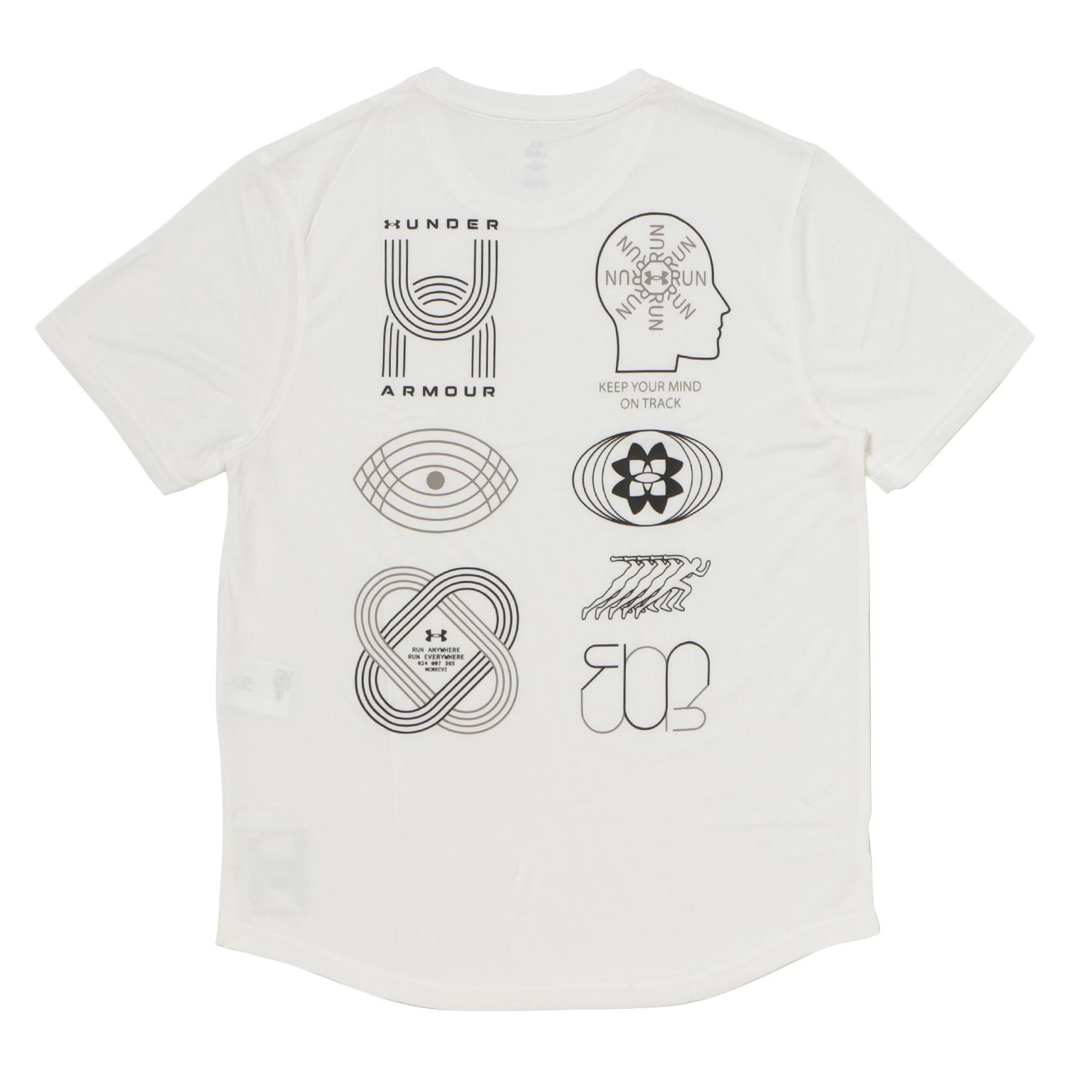 【UNDER ARMOUR】 アンダーアーマー M UA RUN ANYWHERE TEE ショートスリーブ 1386617 304MHG/VVM/BLK 100WHT/TGR/BLK