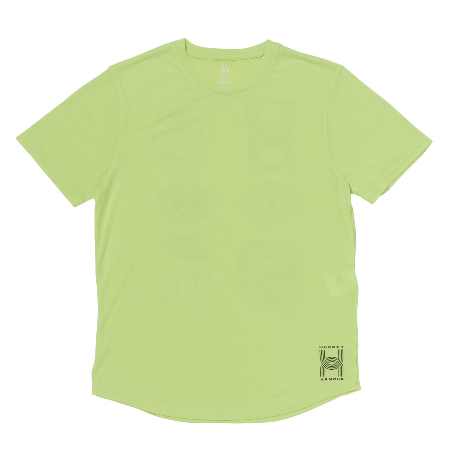 【UNDER ARMOUR】 アンダーアーマー M UA RUN ANYWHERE TEE ショートスリーブ 1386617 304MHG/VVM/BLK 304MHG/VVM/BLK