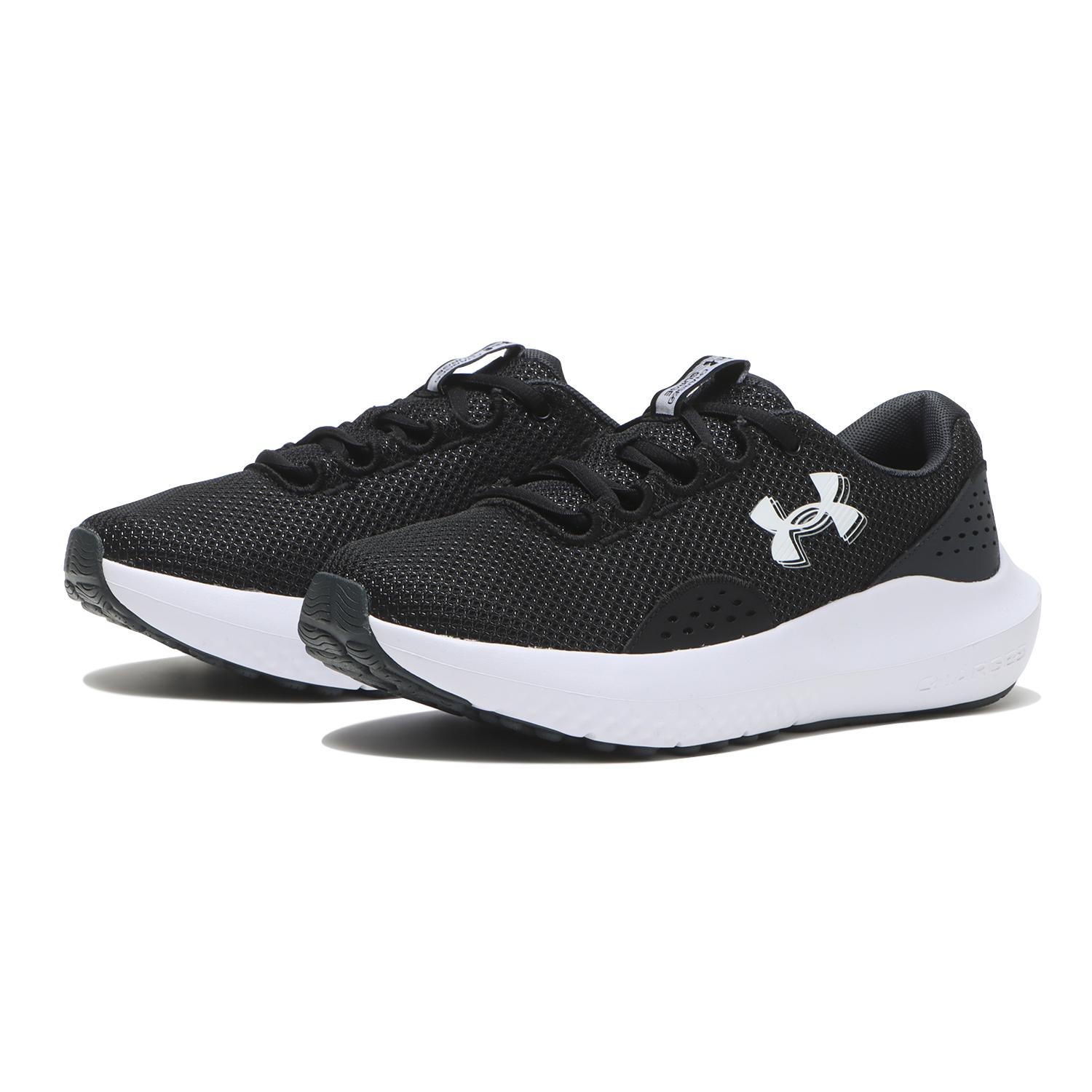 レディース 【UNDER ARMOUR】 アンダーアーマー W UA W Charged Surge 4 WIDE サージ4エクストラワイド 3028571 101WHT/DSG/MSV 001BLK/ANC/WHT