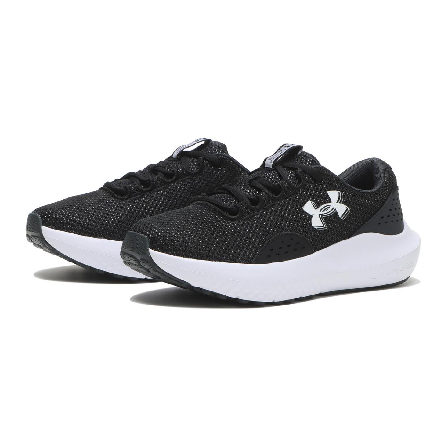 レディース 【UNDER ARMOUR】 アンダーアーマー W UA W Charged Surge 4 WIDE サージ4エクストラワイド 3028571 101WHT/DSG/MSV 001BLK/ANC/WHT