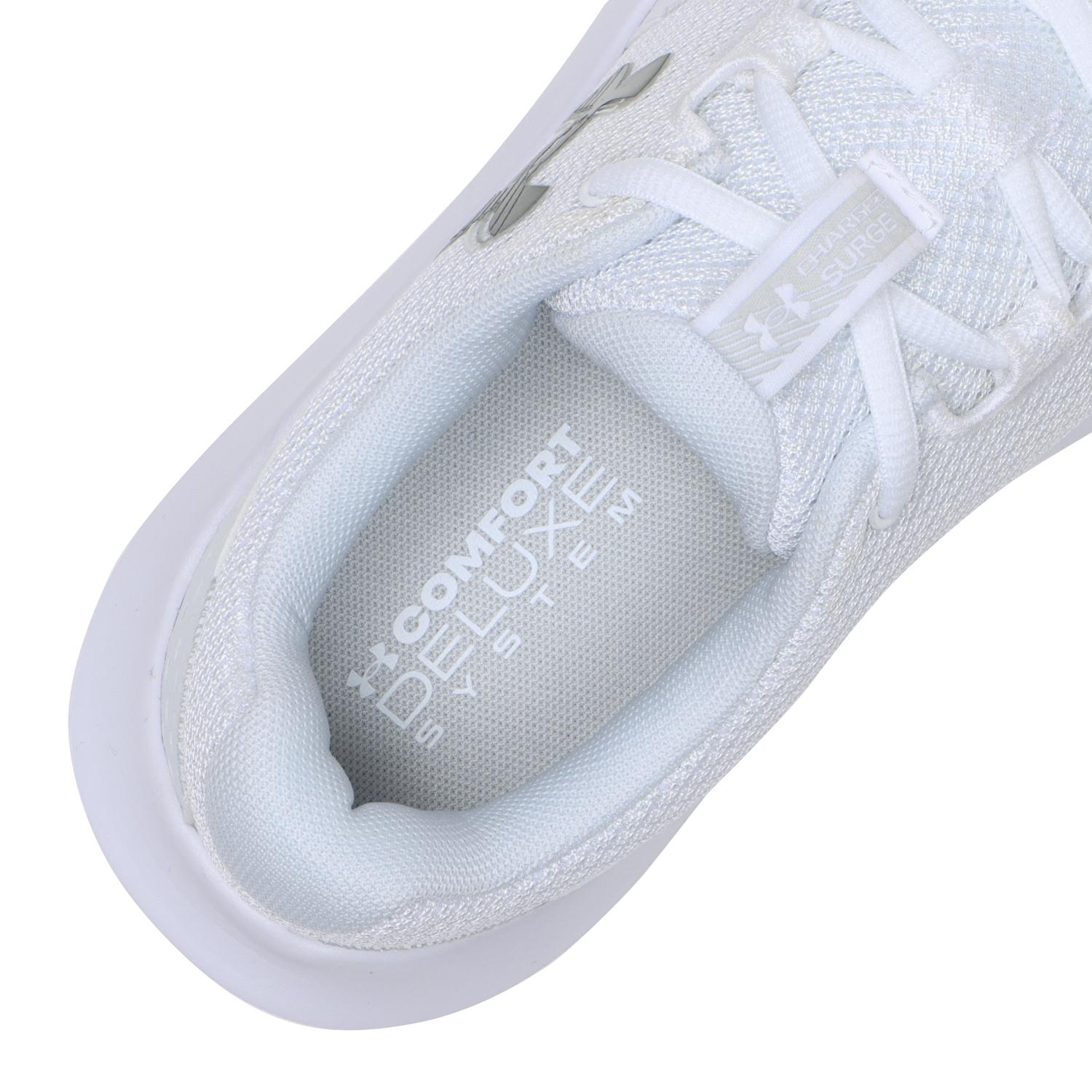 レディース 【UNDER ARMOUR】 アンダーアーマー W UA W Charged Surge 4 WIDE サージ4エクストラワイド 3028571 101WHT/DSG/MSV 101WHT/DSG/MSV