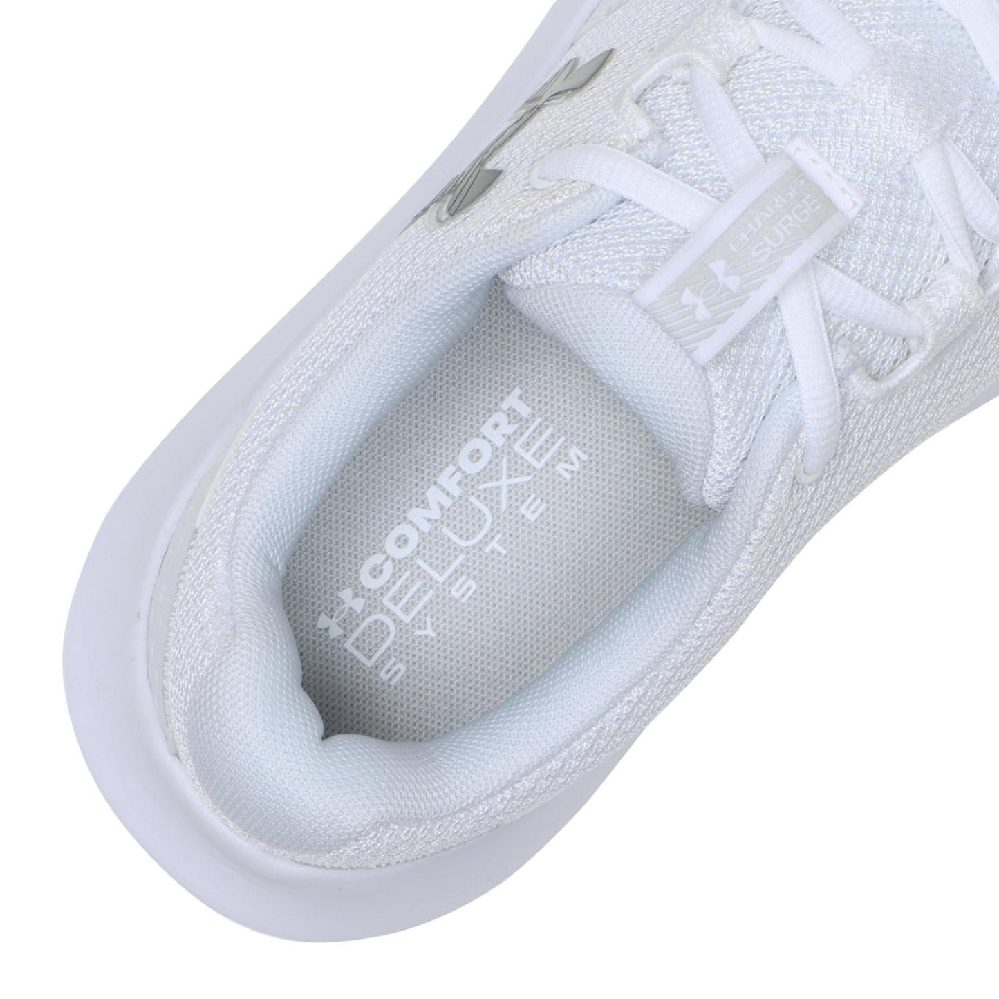 レディース 【UNDER ARMOUR】 アンダーアーマー W UA W Charged Surge 4 WIDE サージ4エクストラワイド 3028571 101WHT/DSG/MSV 101WHT/DSG/MSV