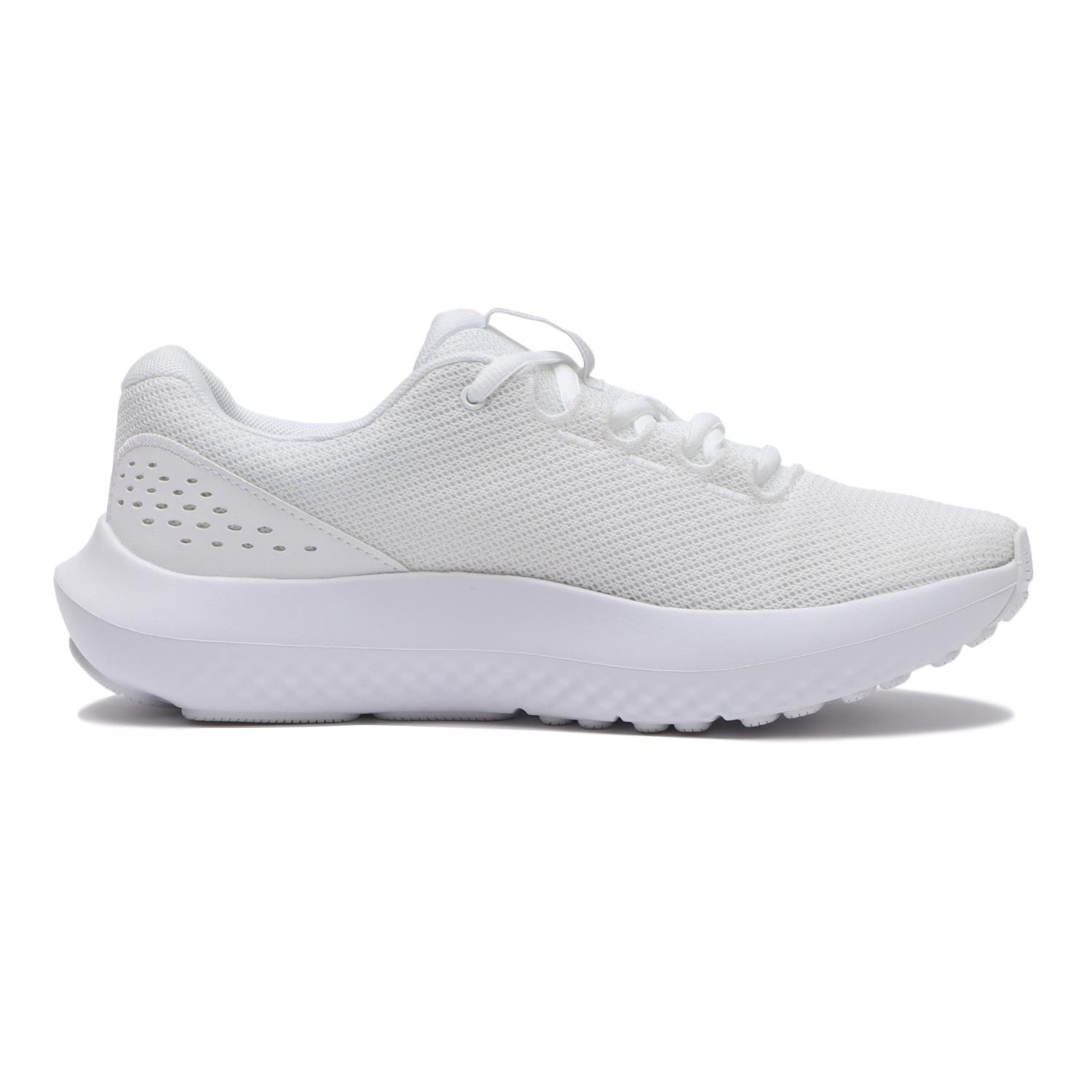 レディース 【UNDER ARMOUR】 アンダーアーマー W UA W Charged Surge 4 WIDE サージ4エクストラワイド 3028571 101WHT/DSG/MSV 100WHT/WHT/WHT