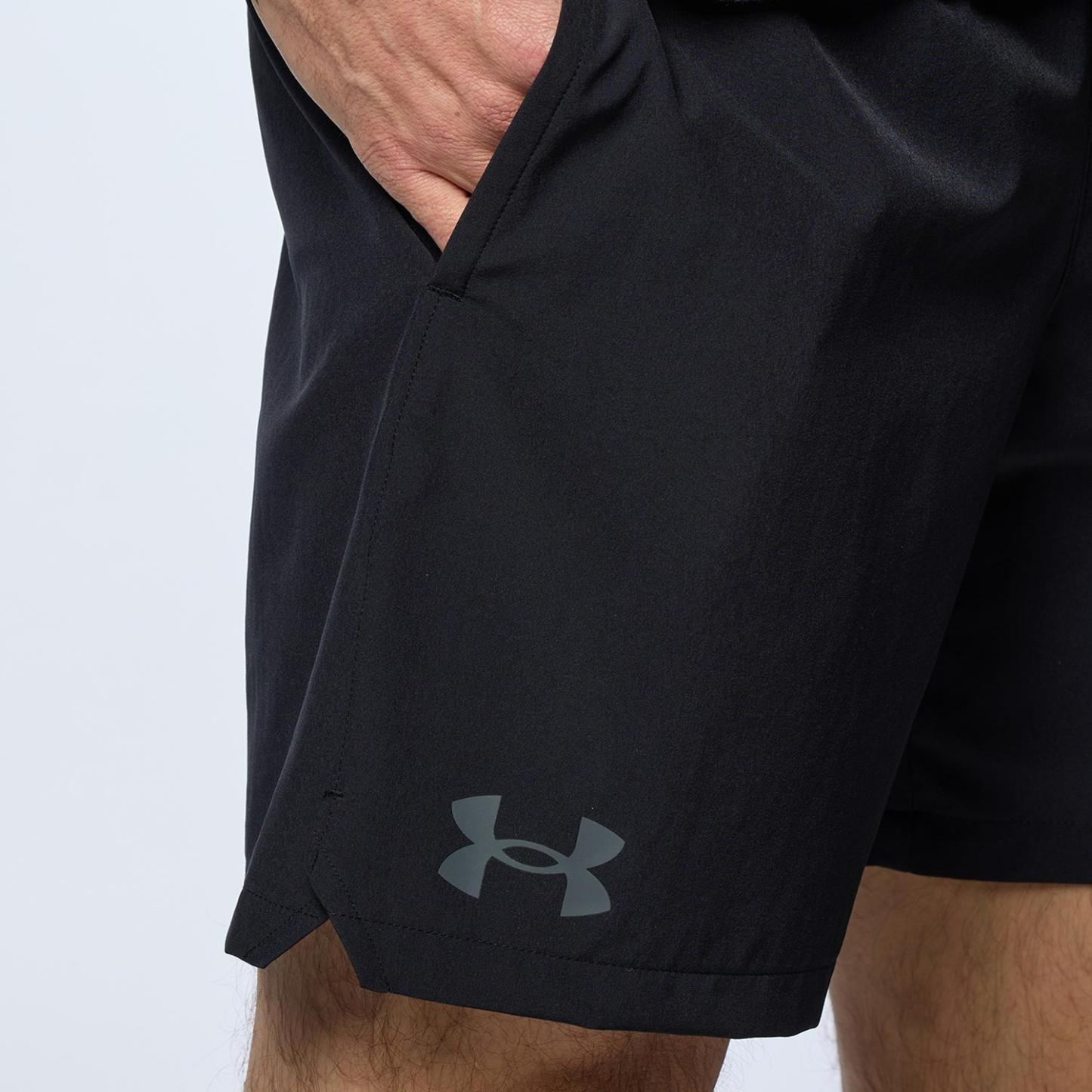 【UNDER ARMOURウェア】 アンダーアーマーウェア M UA Woven 7in Short M UA Woven 7in Short 1384809 011GRY 001BLK