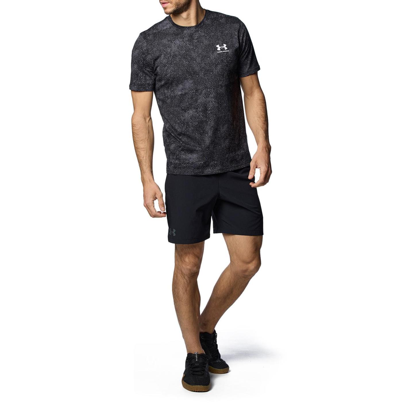 【UNDER ARMOURウェア】 アンダーアーマーウェア M UA Woven 7in Short M UA Woven 7in Short 1384809 011GRY 001BLK