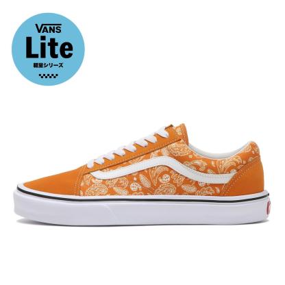 【VANS】 ヴァンズ OLD SKOOL LITE オールドスクール ライト V36 LITE PSLY ORANGE/WHITE ORANGE/WHITE