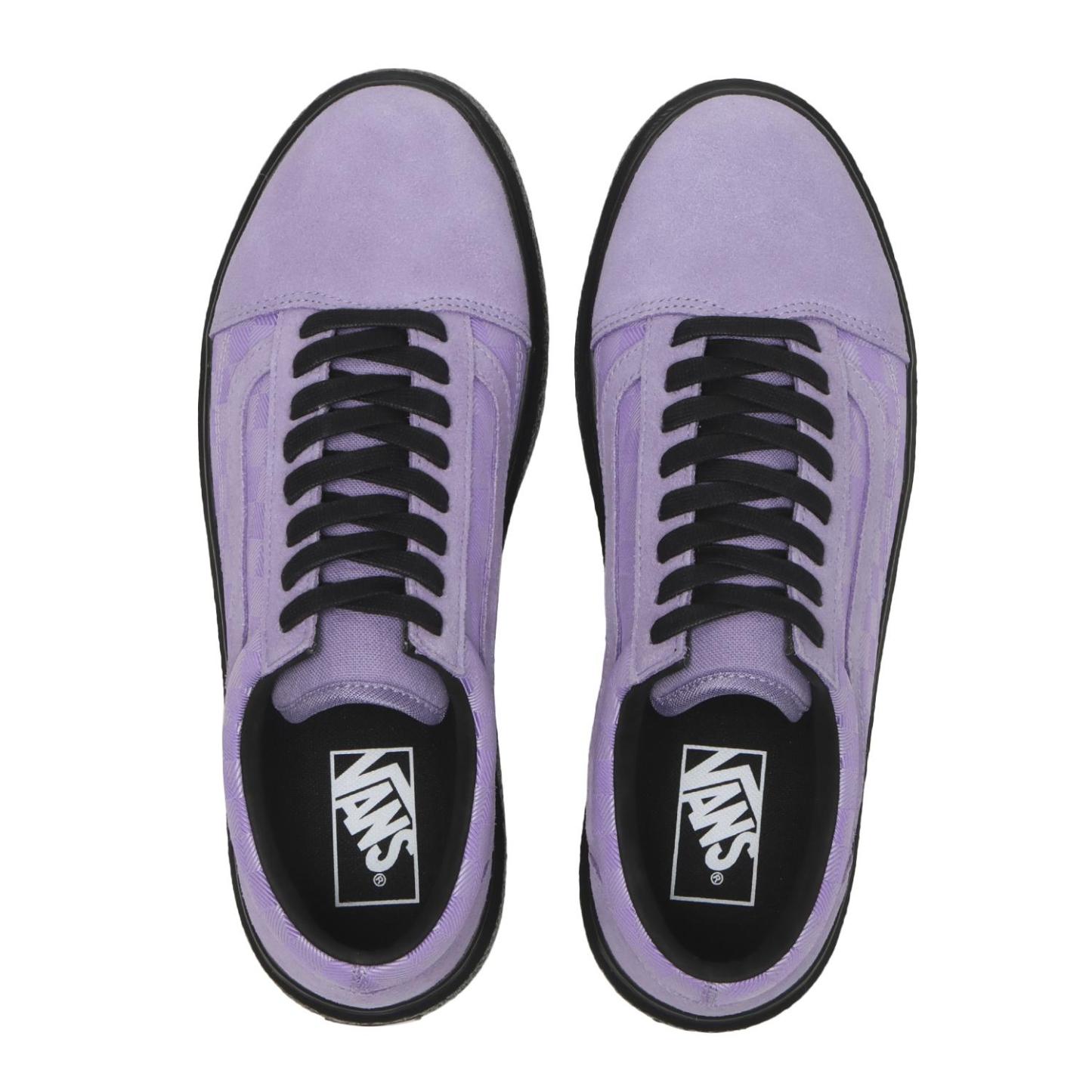【VANS】 ヴァンズ OLD SKOOL CRP オールドスクール CRP V36 CRP CHK GREEN/BLACK PURPLE/BLACK