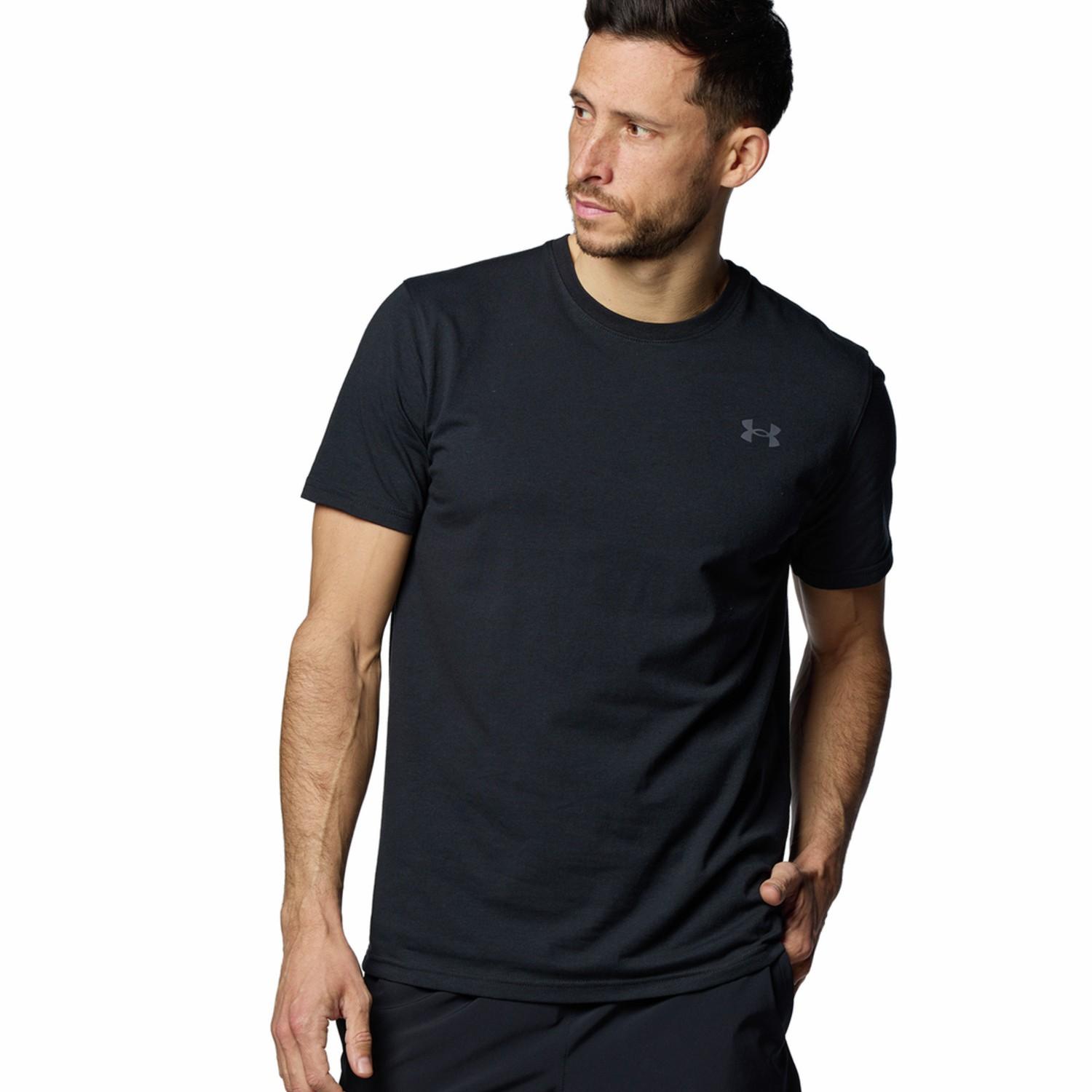 【UNDER ARMOUR】 アンダーアーマー M PERFORMANCE COTTON SS TEE ショートスリーブ 1384805 100WHT 001BLK